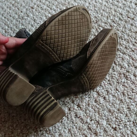 Charme Routard Distressed COMFORT ANKLE BOOTS size 9 - Picture 12 of 12